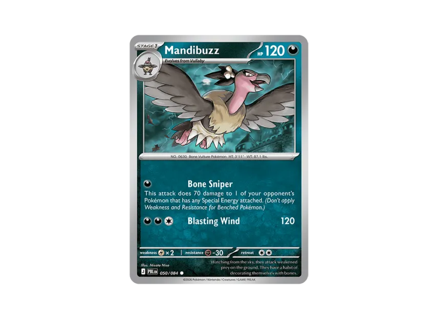 Mandibuzz C [PBL 050/084] [EN] (Mega Evolution "Pitch Black Booster Display Box")