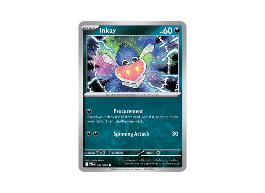 Inkay C [PBL 051/084] [EN] (Mega Evolution "Pitch Black Booster Display Box")