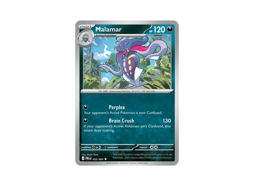 Malamar U [PBL 052/084] [EN] (Mega Evolution "Pitch Black Booster Display Box")