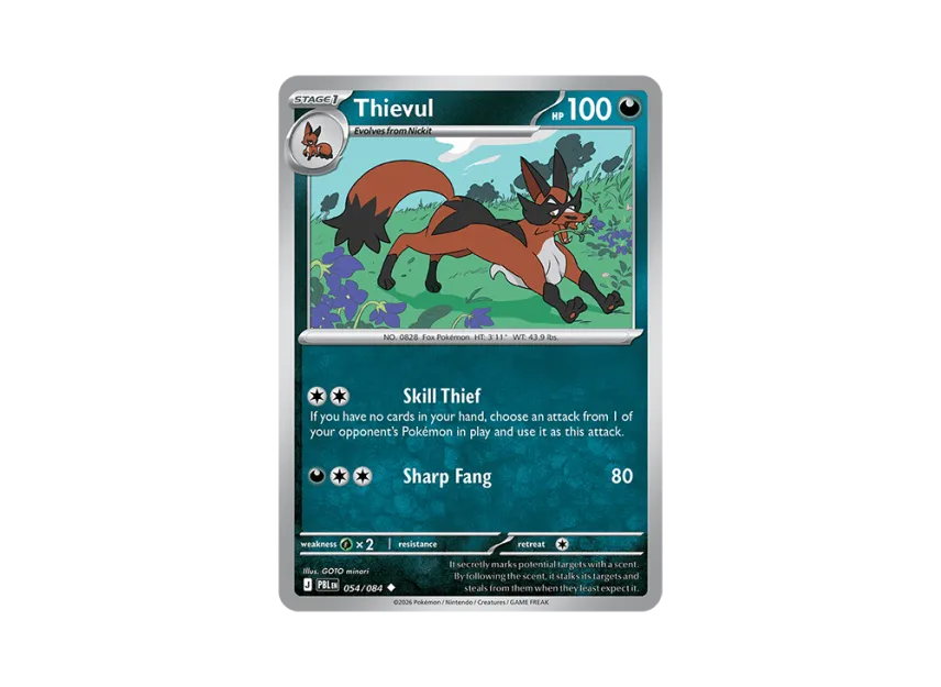 Thievul U [PBL 054/084] [EN] (Mega Evolution "Pitch Black Booster Display Box")