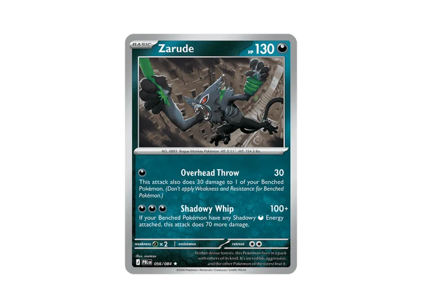 Zarude R [PBL 056/084] [EN] (Mega Evolution "Pitch Black Booster Display Box")