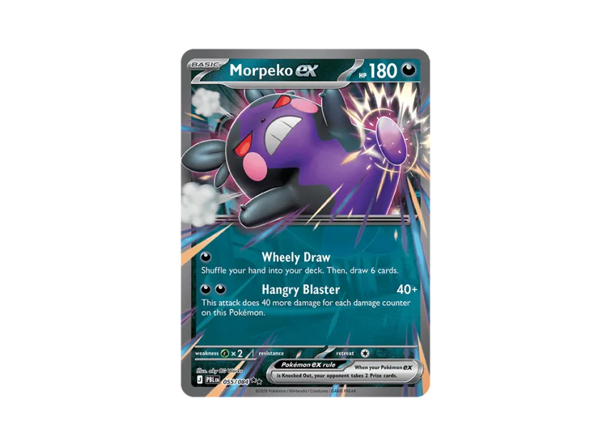 Morpeko ex RR [PBL 055/084] [EN] (Mega Evolution "Pitch Black Booster Display Box")