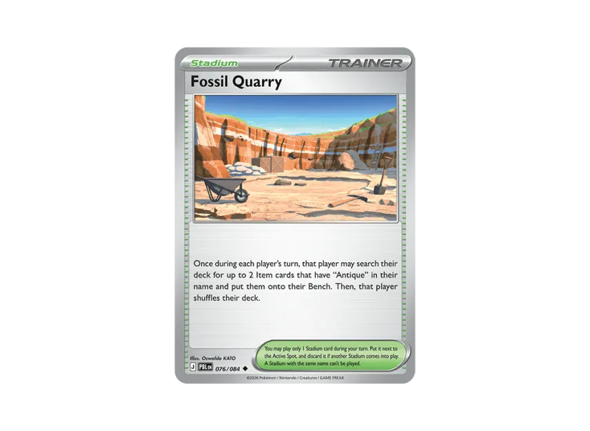 Fossil Quarry U [PBL 076/084] [EN] (Mega Evolution "Pitch Black Booster Display Box")