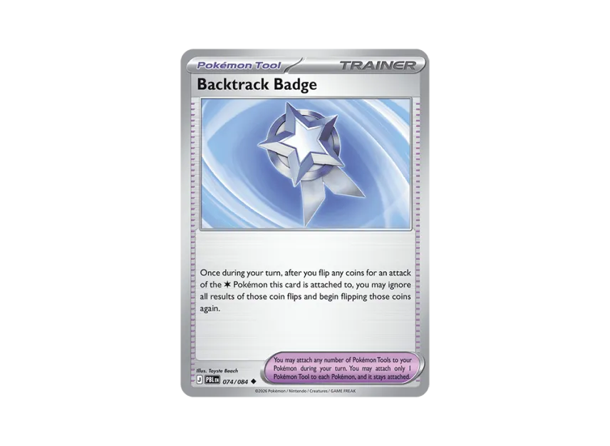 Backtrack Badge U [PBL 074/084] [EN] (Mega Evolution "Pitch Black Booster Display Box")