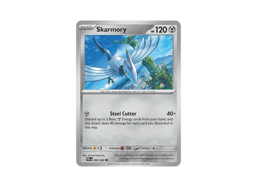 Skarmory C [PBL 060/084] [EN] (Mega Evolution "Pitch Black Booster Display Box")