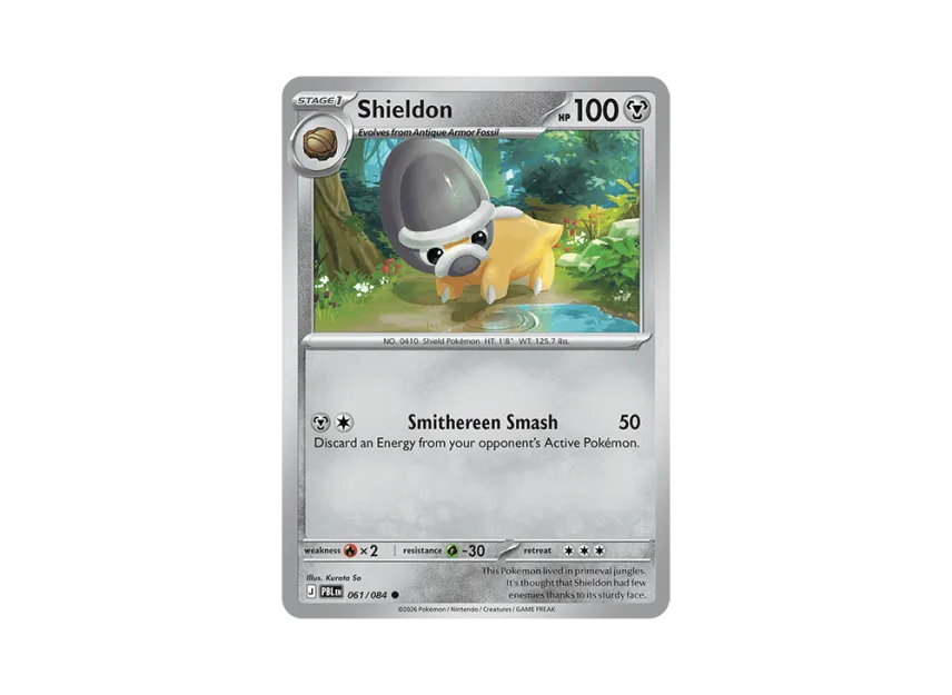 Shieldon C [PBL 061/084] [EN] (Mega Evolution "Pitch Black Booster Display Box")
