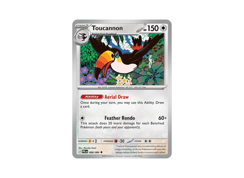 Toucannon U [PBL 068/084] [EN] (Mega Evolution "Pitch Black Booster Display Box")