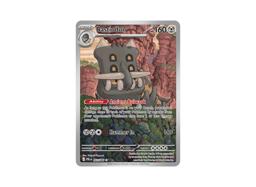 Bastiodon IR [PBL 093/084] [EN] (Mega Evolution "Pitch Black Booster Display Box")