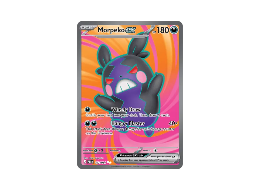 Morpeko ex UR [PBL 102/084] [EN] (Mega Evolution "Pitch Black Booster Display Box")