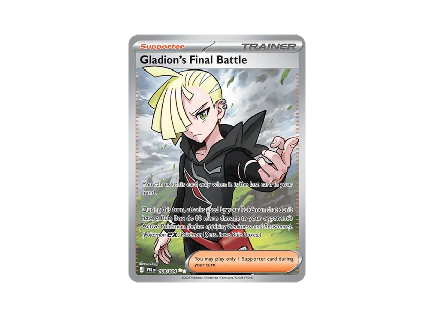 Gladions Final Battle UR [PBL 108/084] [EN] (Mega Evolution "Pitch Black Booster Display Box")
