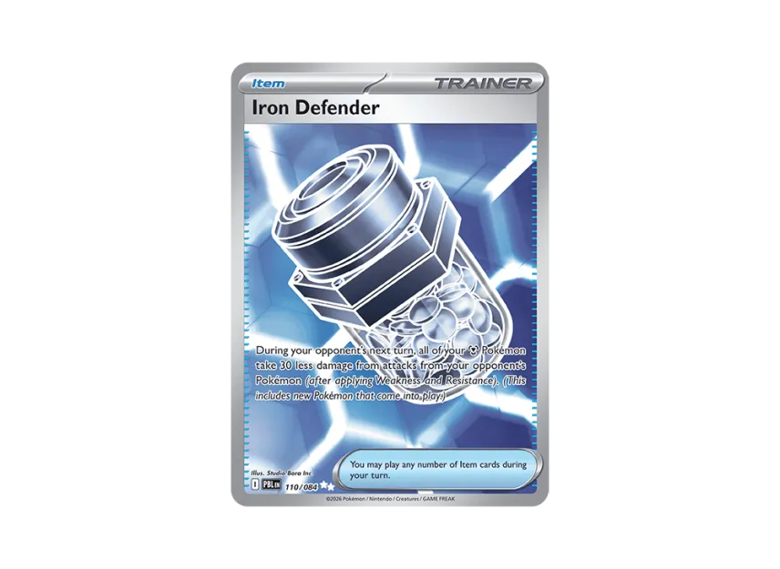 Iron Defender UR [PBL 110/084] [EN] (Mega Evolution "Pitch Black Booster Display Box")