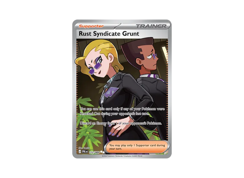 Rust Syndicate Grunt UR [PBL 112/084] [EN] (Mega Evolution "Pitch Black Booster Display Box")