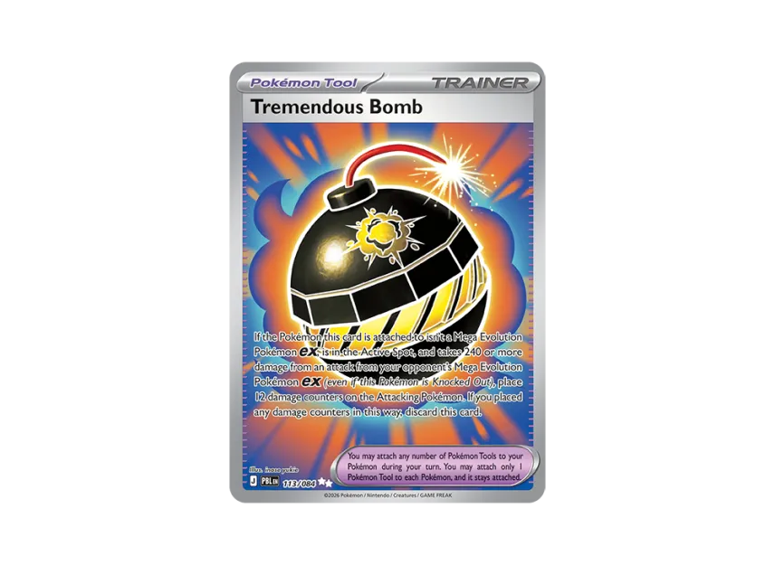 Tremendous Bomb UR [PBL 113/084] [EN] (Mega Evolution "Pitch Black Booster Display Box")