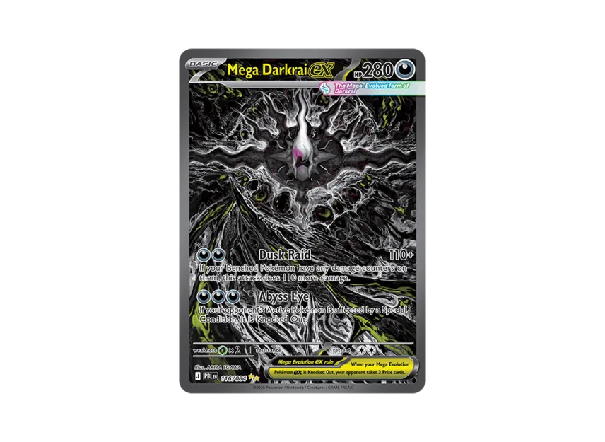 Mega Darkrai ex SIR [PBL 116/084] [EN] (Mega Evolution "Pitch Black Booster Display Box")