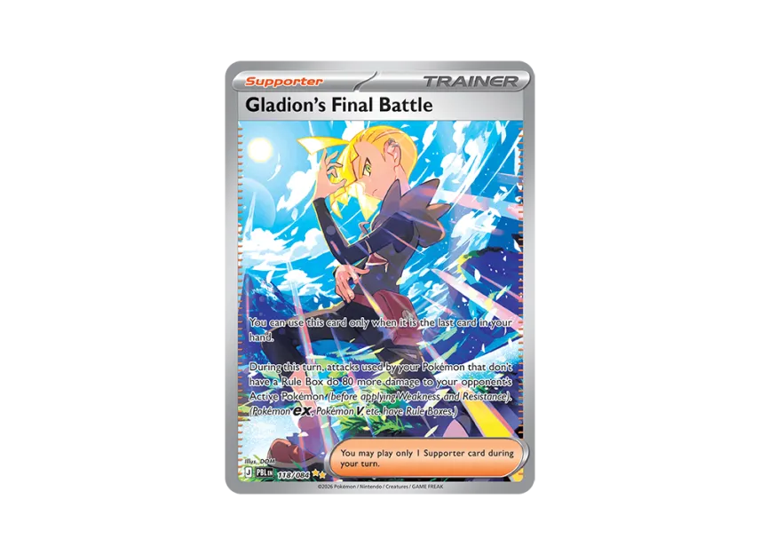 Gladions Final Battle SIR [PBL 118/084] [EN] (Mega Evolution "Pitch Black Booster Display Box")