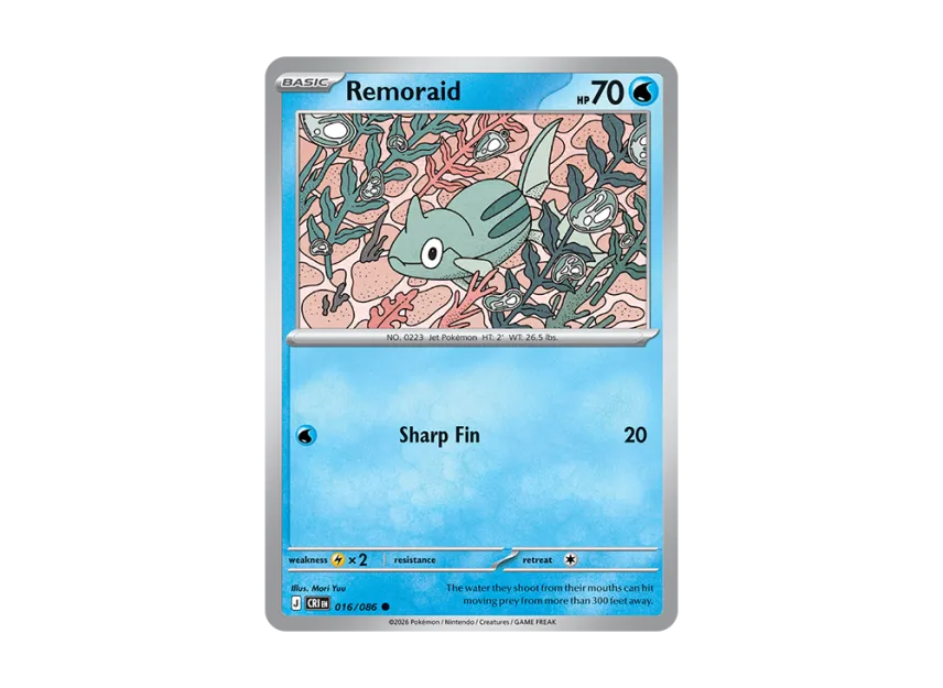 Remoraid C [CRI 16/086] [EN] (Mega Evolution "Chaos Rising Booster Display Box")