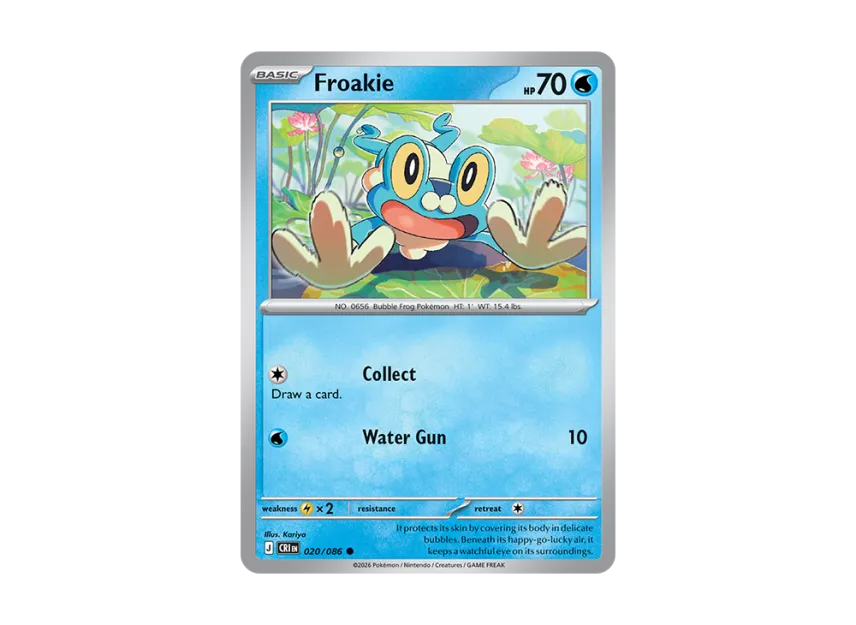 Froakie C [CRI 20/086] [EN] (Mega Evolution "Chaos Rising Booster Display Box")