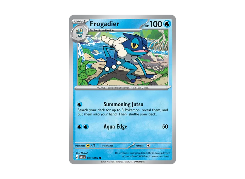 Frogadier C [CRI 21/086] [EN] (Mega Evolution "Chaos Rising Booster Display Box")