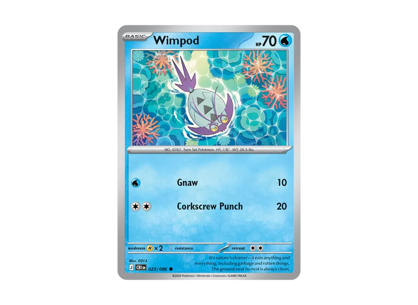 Wimpod C [CRI 25/086] [EN] (Mega Evolution "Chaos Rising Booster Display Box")