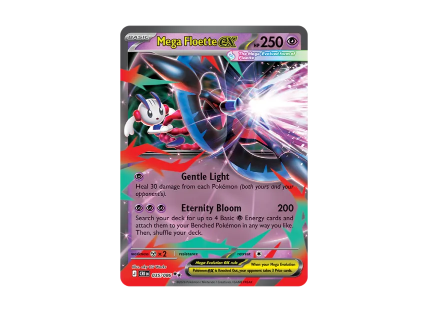 Mega Floette ex RR [CRI 35/086] [EN] (Mega Evolution "Chaos Rising Booster Display Box")