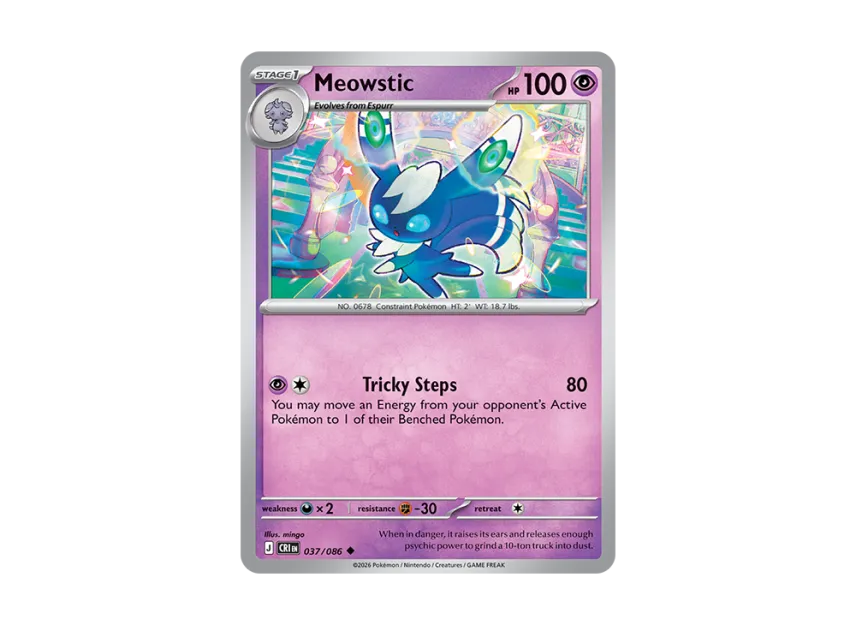 Meowstic U [CRI 37/086] [EN] (Mega Evolution "Chaos Rising Booster Display Box")