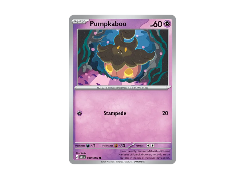 Pumpkaboo C [CRI 40/086] [EN] (Mega Evolution "Chaos Rising Booster Display Box")