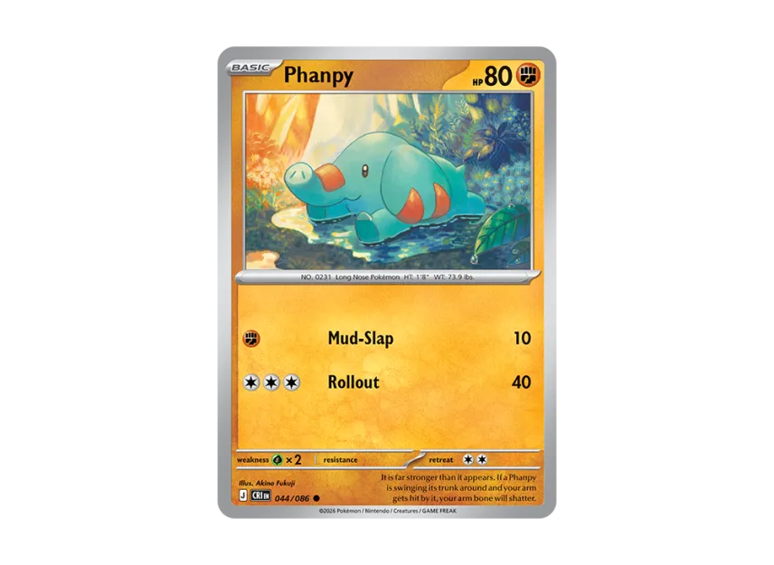 Phanpy C [CRI 44/086] [EN] (Mega Evolution "Chaos Rising Booster Display Box")