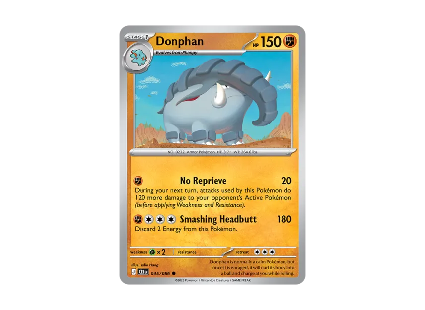 Donphan C [CRI 45/086] [EN] (Mega Evolution "Chaos Rising Booster Display Box")