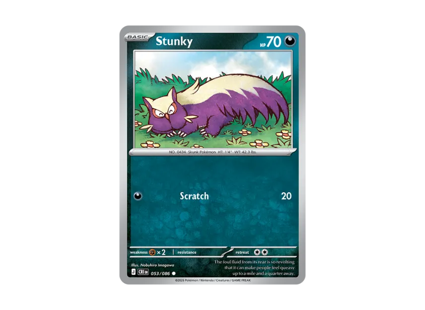 Stunky C [CRI 53/086] [EN] (Mega Evolution "Chaos Rising Booster Display Box")