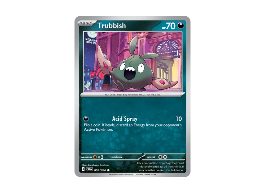 Trubbish C [CRI 56/086] [EN] (Mega Evolution "Chaos Rising Booster Display Box")