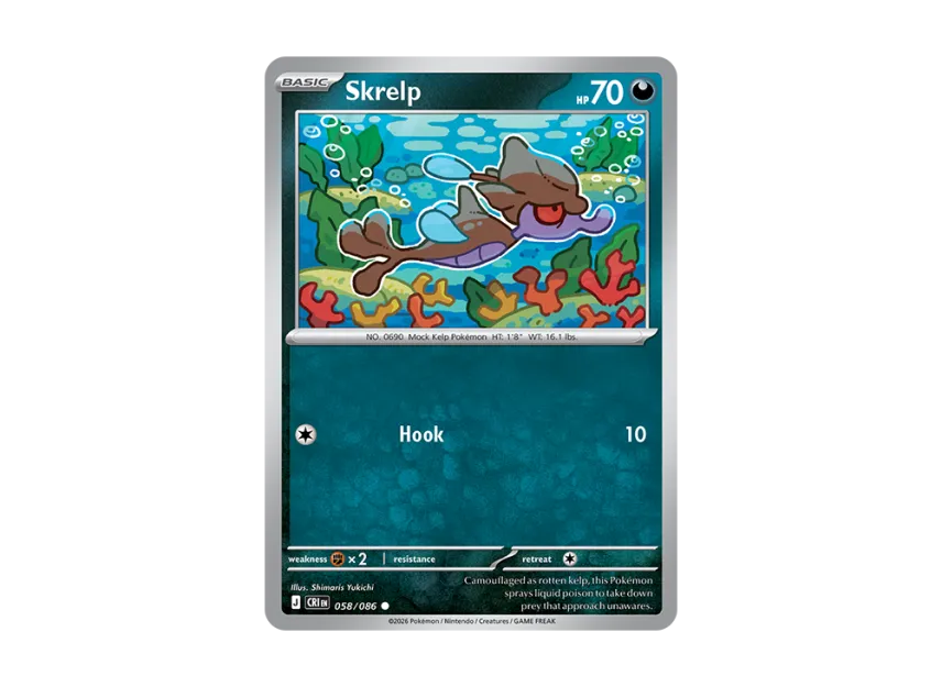 Skrelp C [CRI 58/086] [EN] (Mega Evolution "Chaos Rising Booster Display Box")