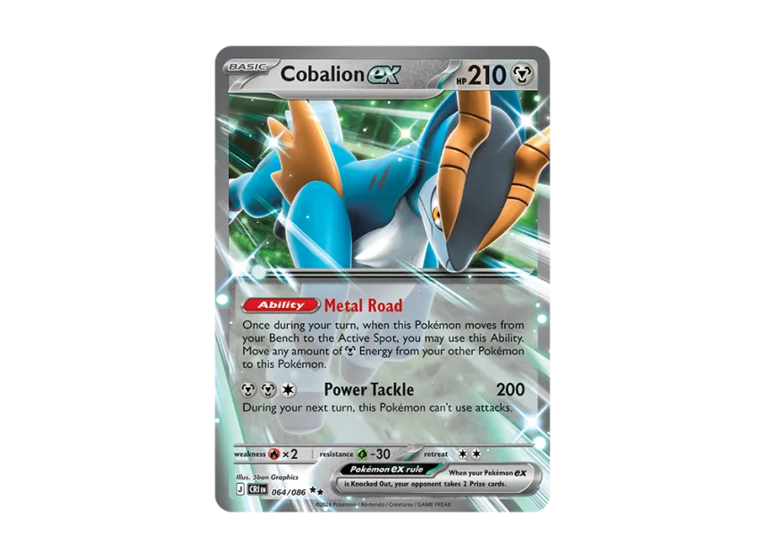 Cobalion RR [CRI 64/086] [EN] (Mega Evolution "Chaos Rising Booster Display Box")