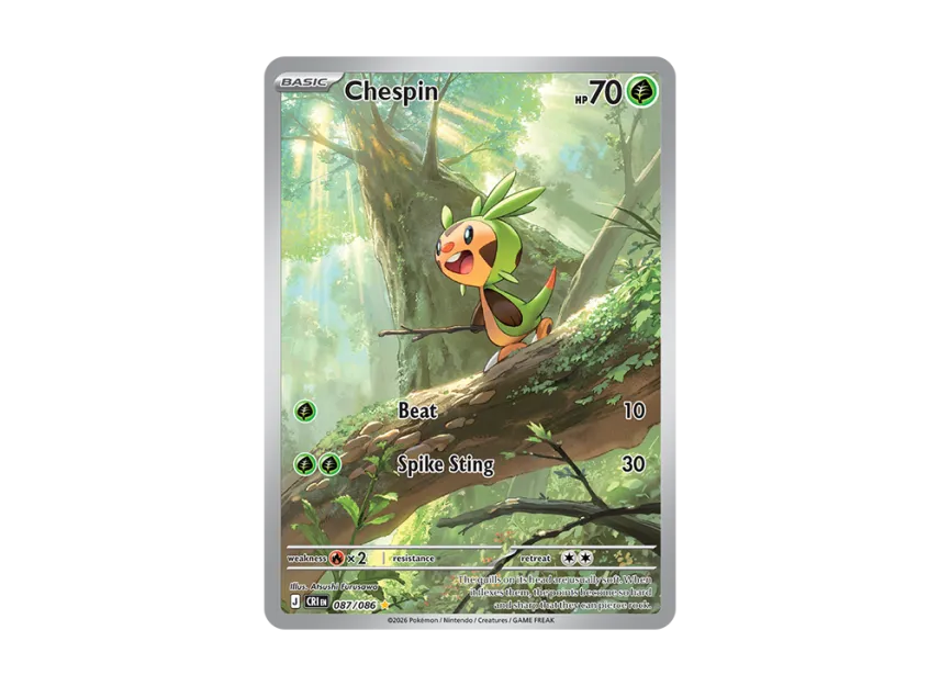 Chespin IR [CRI 87/086] [EN] (Mega Evolution "Chaos Rising Booster Display Box")