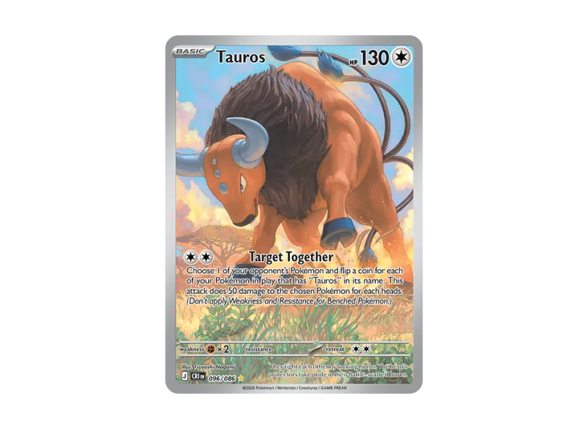 Tauros IR [CRI 96/086] [EN] (Mega Evolution "Chaos Rising Booster Display Box")