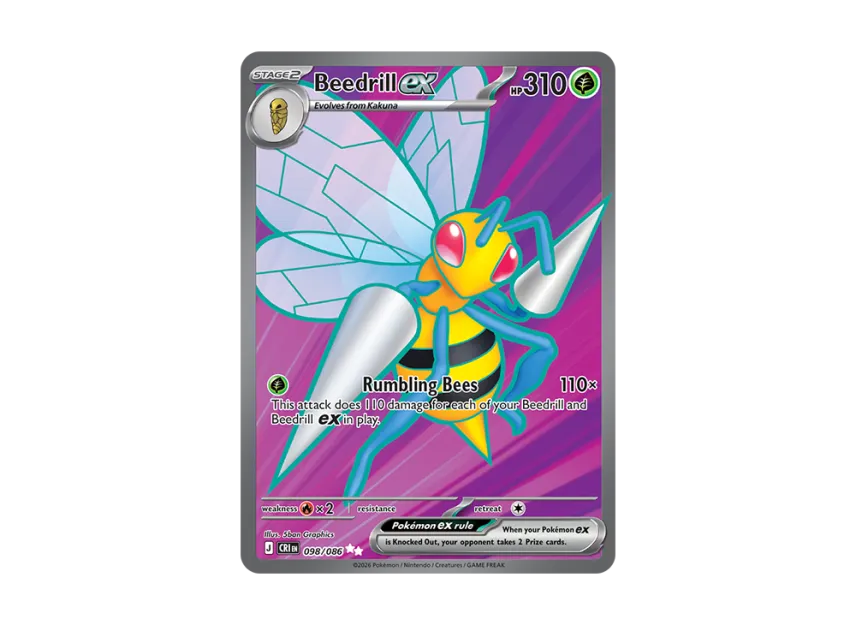 Beedrill UR [CRI 98/086] [EN] (Mega Evolution "Chaos Rising Booster Display Box")