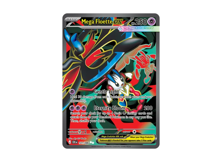 Mega Floette ex UR [CRI 101/086] [EN] (Mega Evolution "Chaos Rising Booster Display Box")