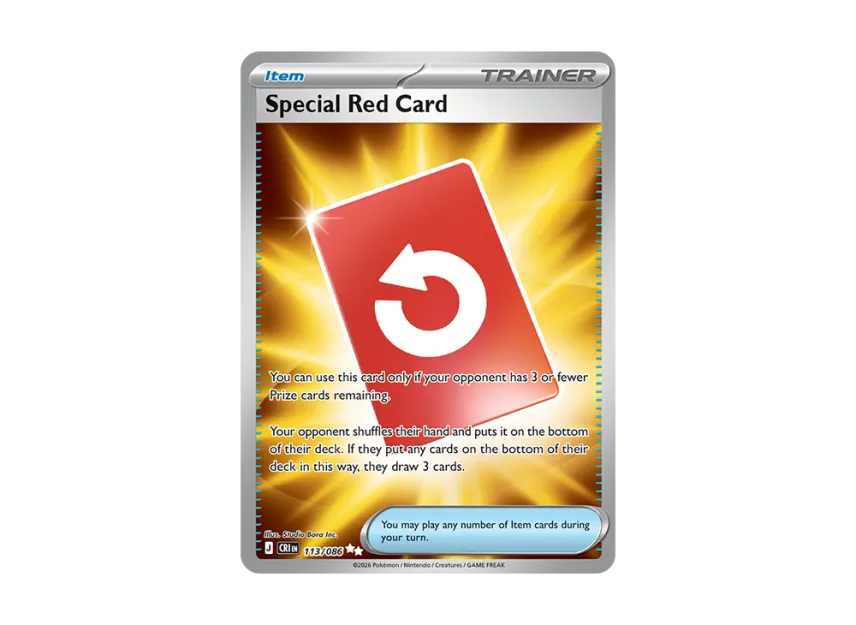 Special Red Card UR [CRI 113/086] [EN] (Mega Evolution "Chaos Rising Booster Display Box")