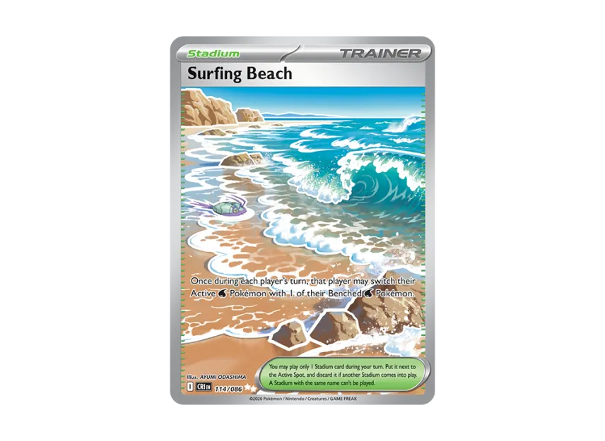 Surfing Beach UR [CRI 114/086] [EN] (Mega Evolution "Chaos Rising Booster Display Box")