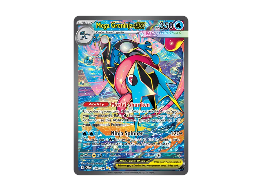 Mega Greninja ex SIR [CRI 116/086] [EN] (Mega Evolution "Chaos Rising Booster Display Box")