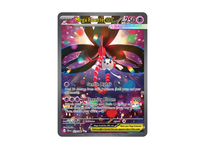 Mega Floette ex SIR [CRI 117/086] [EN] (Mega Evolution "Chaos Rising Booster Display Box")