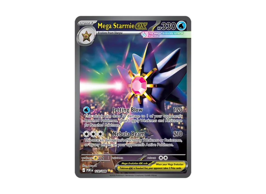 Mega Starmie ex SIR [POR 118/088] [EN] (Mega Evolution "Perfect Order Booster Display Box")