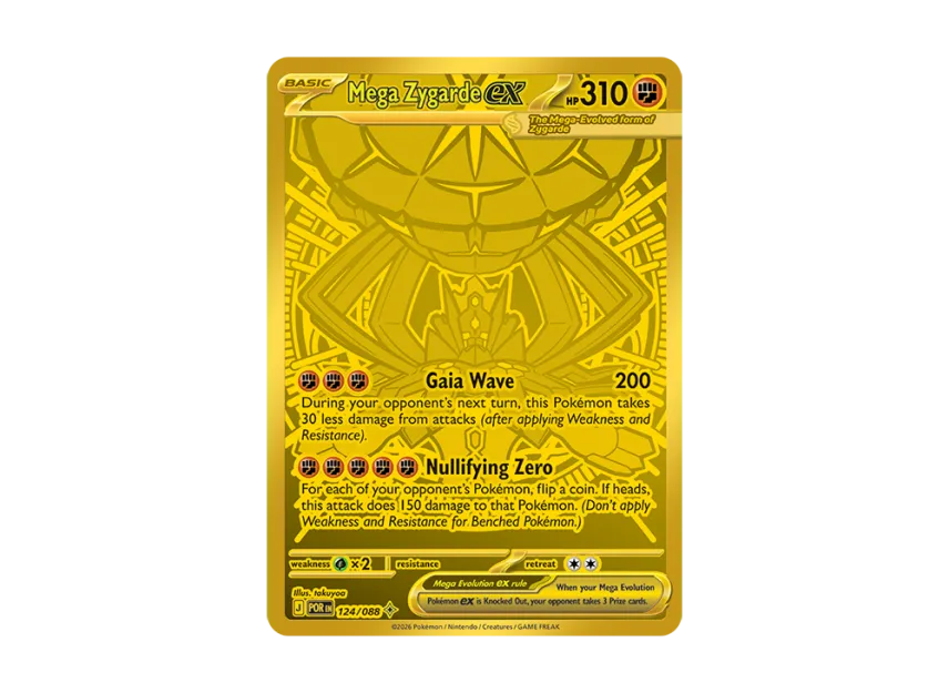 Mega Zygarde ex MHR [POR 124/088] [EN] (Mega Evolution "Perfect Order Booster Display Box")