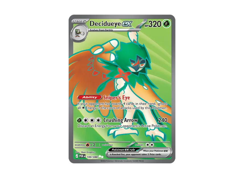 Decidueye ex UR [POR 100/088] [EN] (Mega Evolution "Perfect Order Booster Display Box")