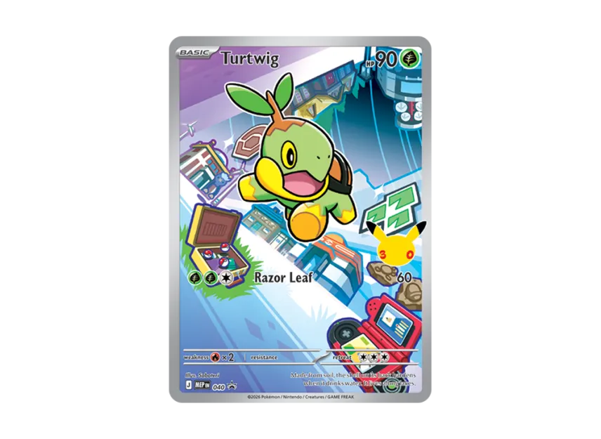 Turtwig P [MEP 040] [EN] (Mega Evolution "First Partner Illustration Collection Series 1")