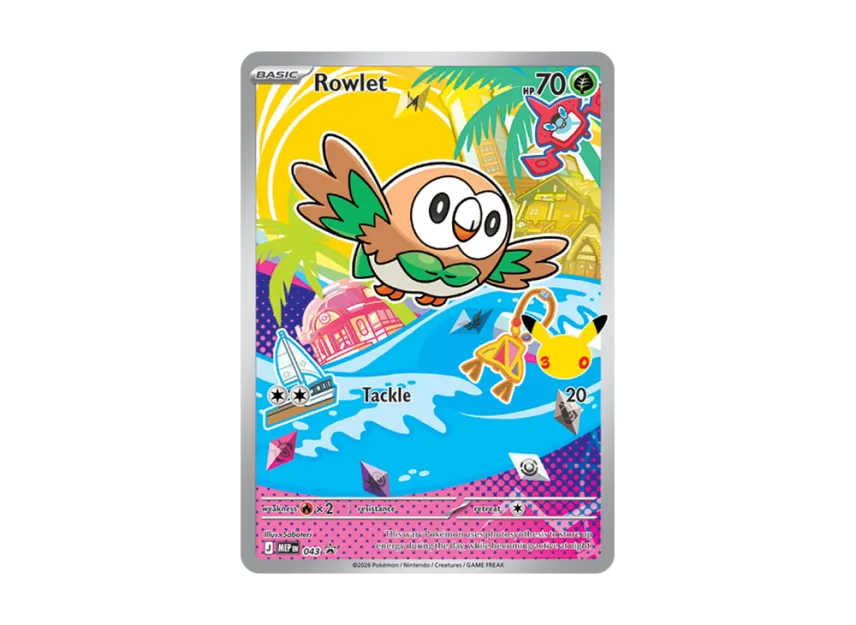 Rowlet P [MEP 043] [EN] (Mega Evolution "First Partner Illustration Collection Series 1")
