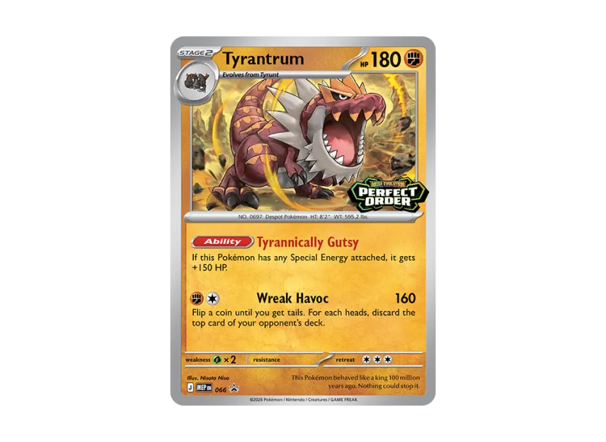 Tyrantrum PROMO [MEP 066] [EN] (Mega Evolution "Perfect Order Build & Battle Box")