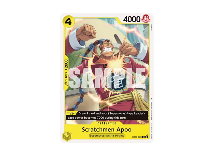Scratchmen Apoo C [ST36-003] [EN] (Start Deck "YELLOW Eustass Captain Kid")