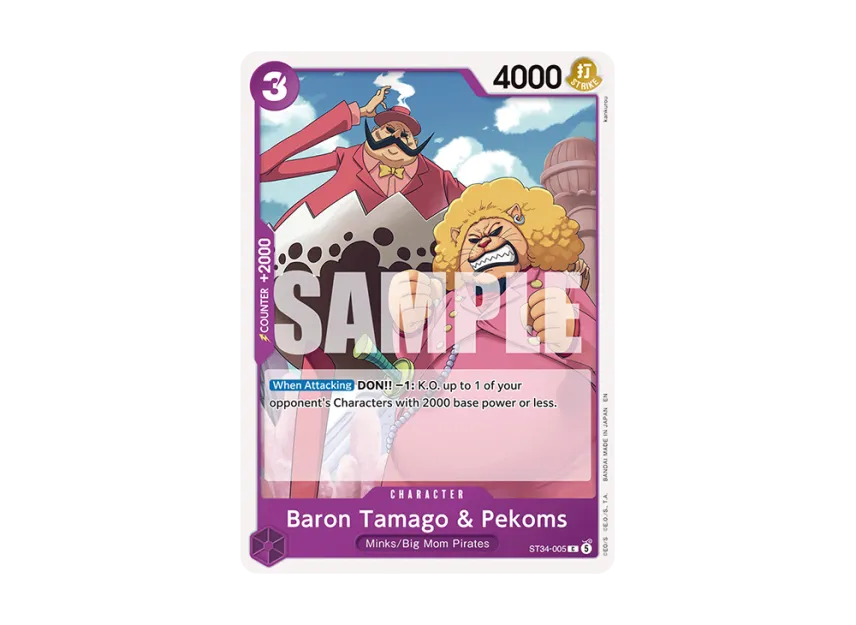 Baron Tamago & Pekoms C [ST34-005] [EN] (Start Deck "PURPLE Charlotte Katakuri")