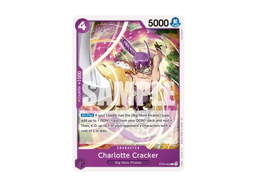 Charlotte Cracker C [ST34-002] [EN] (Start Deck "PURPLE Charlotte Katakuri")