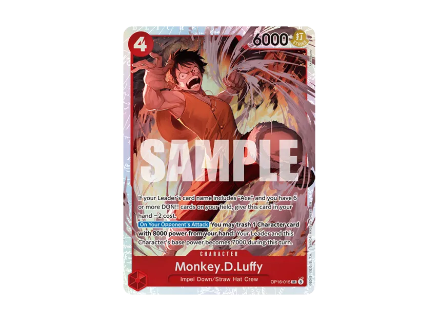Monkey.D.Luffy SR [OP16-015] [EN] (Booster Pack "THE TIME OF BATTLE")
